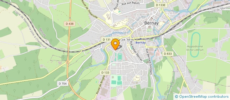 localisation de l'entreprise PIERA PRODUCTIONS  BERNAY