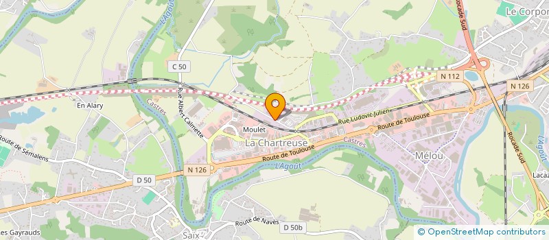 localisation de l'entreprise PIERAD  CASTRES