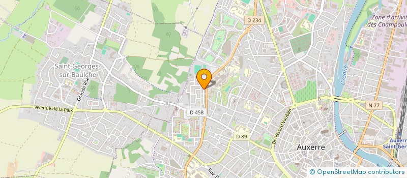 localisation de l'entreprise PIERALMARCAN SCI à AUXERRE