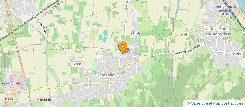 localisation de l'entreprise PIERALU à CHASSELAY