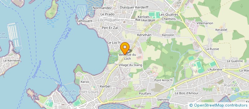 localisation de l'entreprise PIERANNE  LOCMIQUELIC