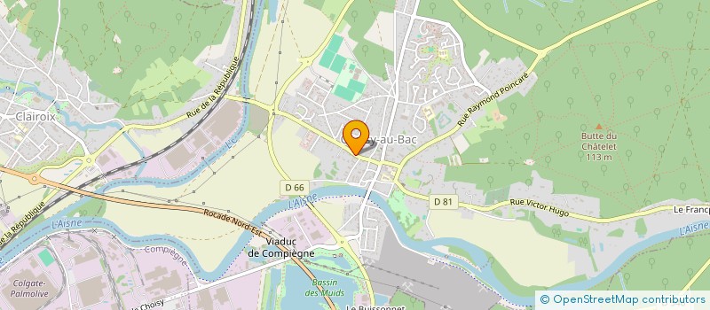 localisation de l'entreprise PIERANNE  CHOISY-AU-BAC