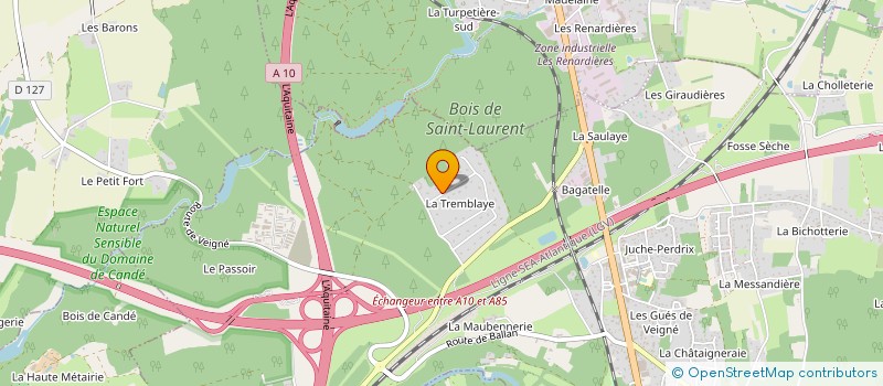 localisation de l'entreprise PIERBAIL à VEIGNE