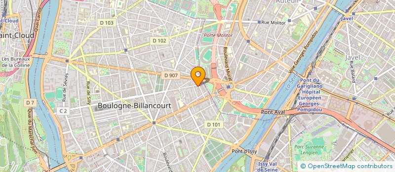 localisation de l'entreprise PIERCE PARIS à BOULOGNE-BILLANCOURT