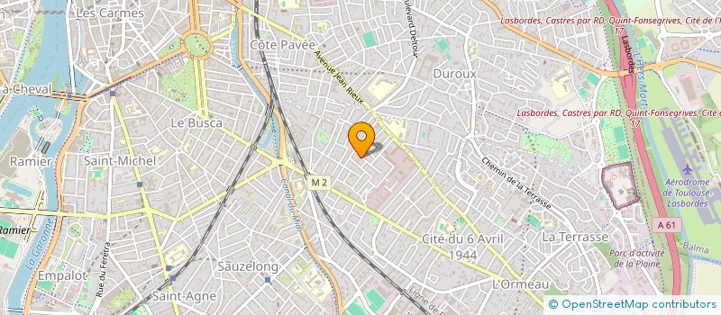 localisation de l'entreprise PIERCING EXPERIENCE EU à TOULOUSE