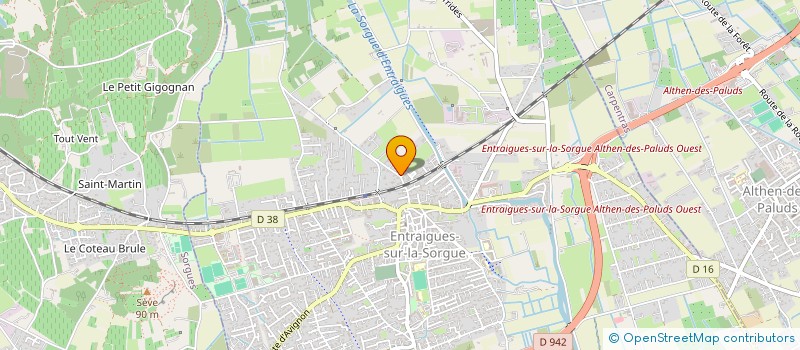 localisation de l'entreprise PIERD'EAU  ENTRAIGUES SUR LA SORGUE
