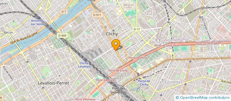 localisation de l'entreprise PIERENS NGUYEN VAN MAI à CLICHY