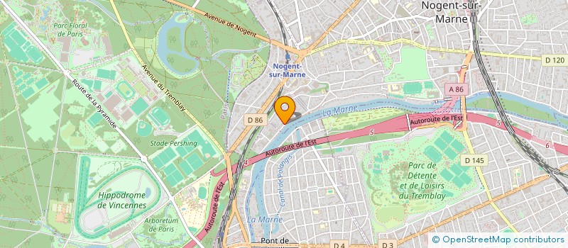 localisation de l'entreprise PIERI & BELRAIN  NOGENT-SUR-MARNE