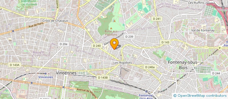 localisation de l'entreprise PIERILE à FONTENAY-SOUS-BOIS