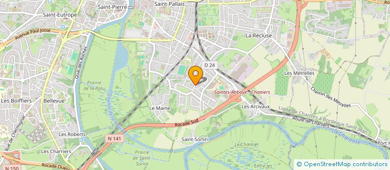 localisation de l'entreprise PIERINO  SAINTES