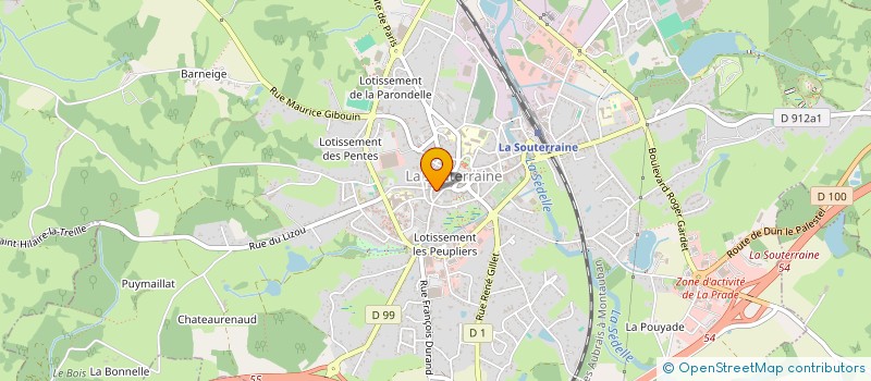 localisation de l'entreprise PIERIS IRIS à LA SOUTERRAINE