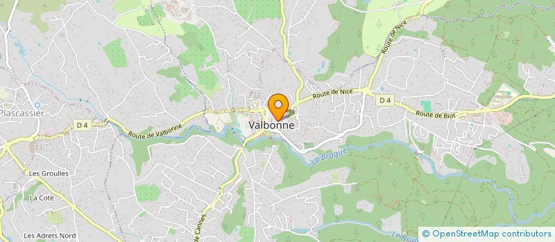 localisation de l'entreprise PIERISA  VALBONNE