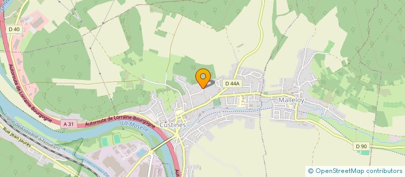 localisation de l'entreprise PIERKO  CUSTINES