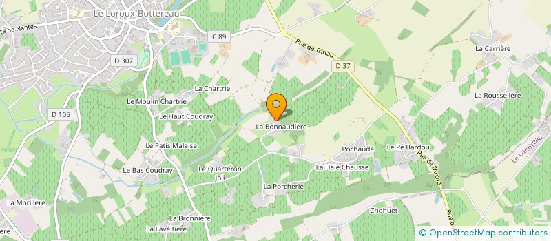 localisation de l'entreprise PIERLAU DRIVE  LE LOROUX-BOTTEREAU