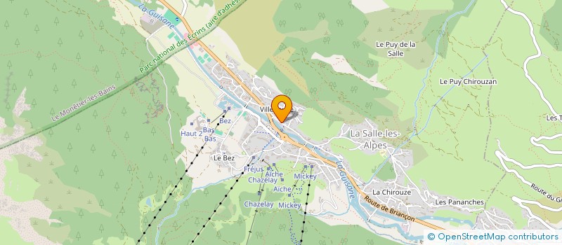 localisation de l'entreprise PIERLETTE.5M  LA SALLE-LES-ALPES