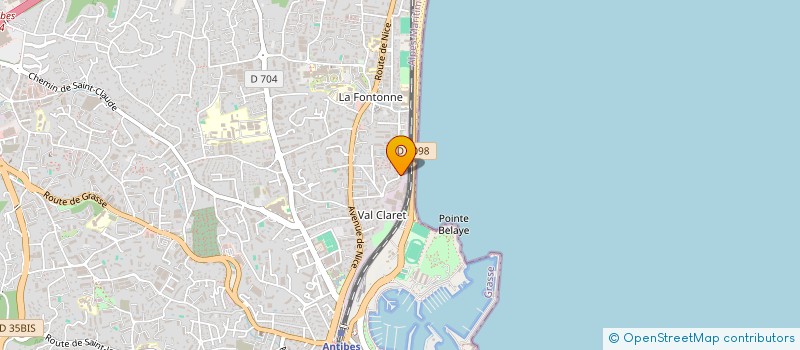 localisation de l'entreprise PIERLINE à ANTIBES