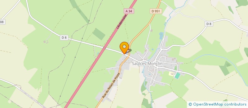 localisation de l'entreprise PIERLOT TP  SAULCES-MONCLIN