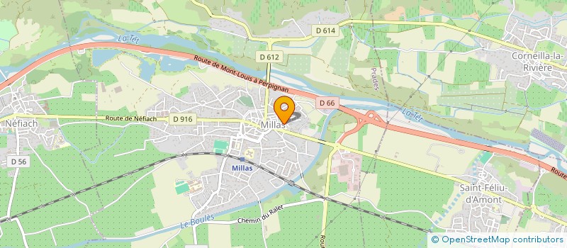 localisation de l'entreprise PIERO 2000  SAINT-FELIU-D'AMONT