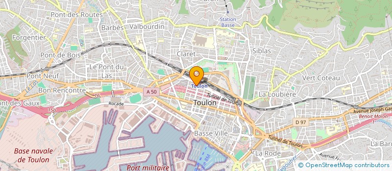 localisation de l'entreprise PIERONI ET MARIE à TOULON