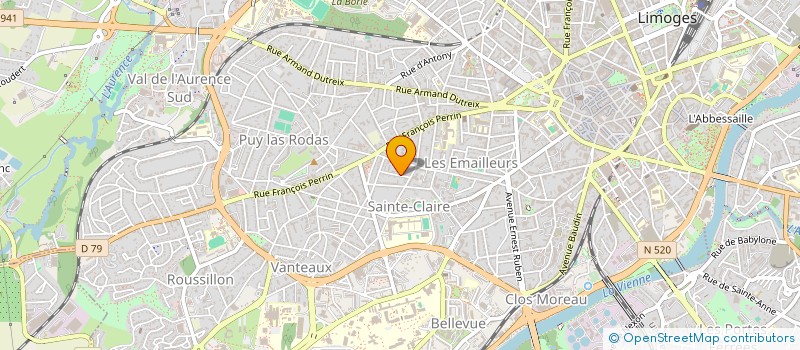 localisation de l'entreprise PIERPHIO à LIMOGES