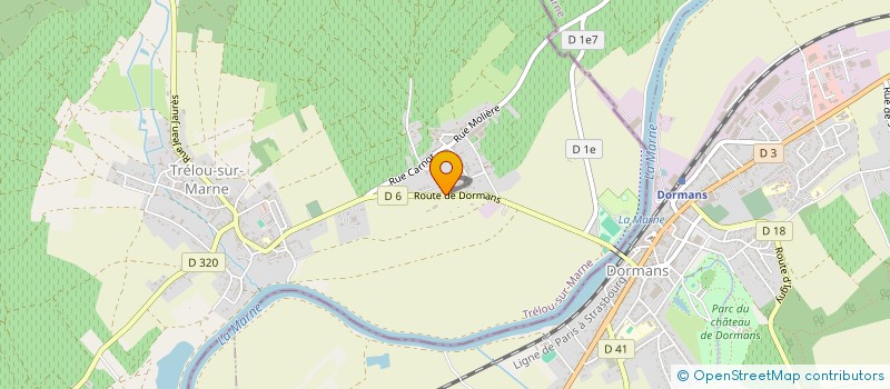 localisation de l'entreprise PIERQUIN - ROMANO à TRELOU-SUR-MARNE