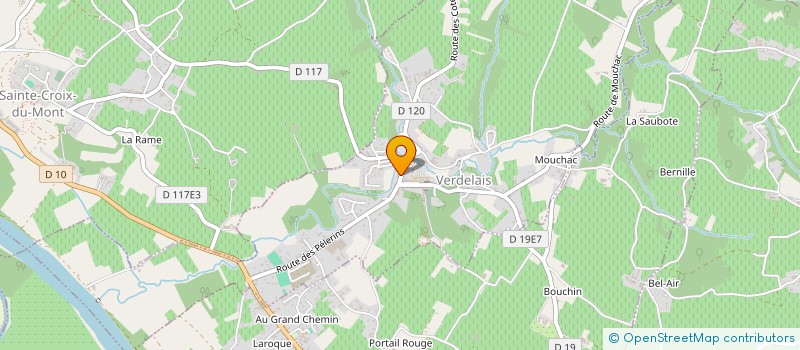 localisation de l'entreprise PIERR'ELEC  VERDELAIS