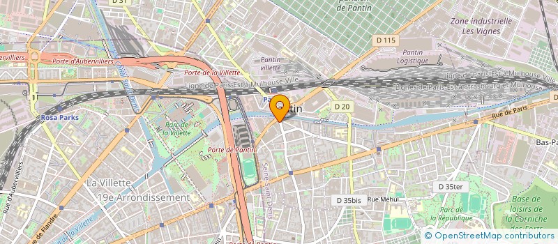 localisation de l'entreprise PIERRA RENOVA  PANTIN