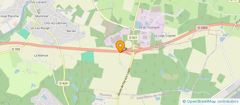 localisation de l'entreprise PIERRAGRI  DONNERY