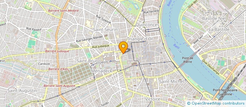 localisation de l'entreprise PIERRANOVA AMENAGEMENT à BORDEAUX