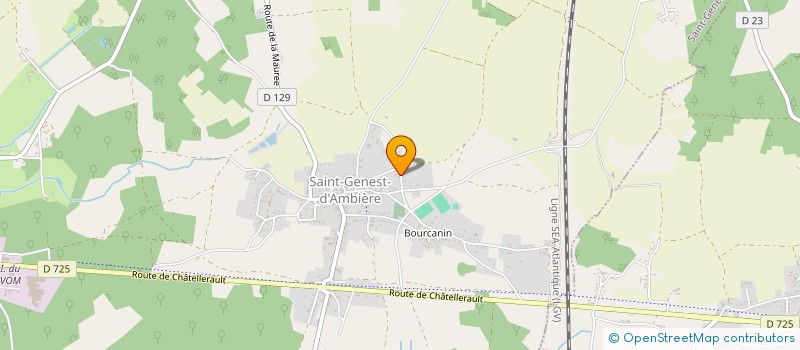 localisation de l'entreprise PIERRAVIE à SAINT-GENEST-D'AMBIERE