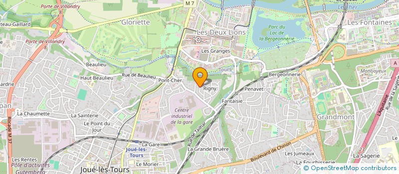 localisation de l'entreprise PIERRAVIE  JOUE-LES-TOURS