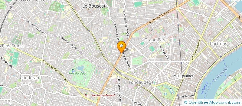 localisation de l'entreprise PIERRE 1ER BDX  LE BOUSCAT