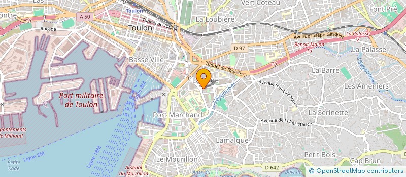 localisation de l'entreprise PIERRE  TOULON