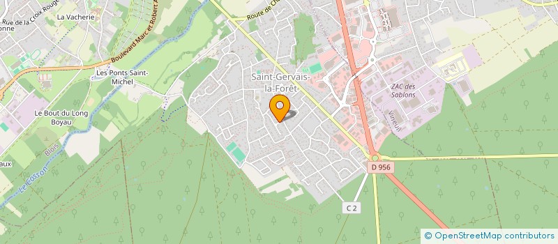 localisation de l'entreprise PIERRE  SAINT-GERVAIS-LA-FORET