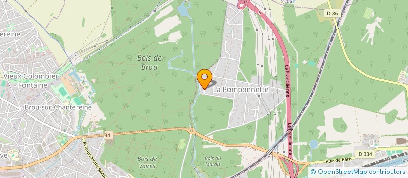 localisation de l'entreprise PIERRE à POMPONNE