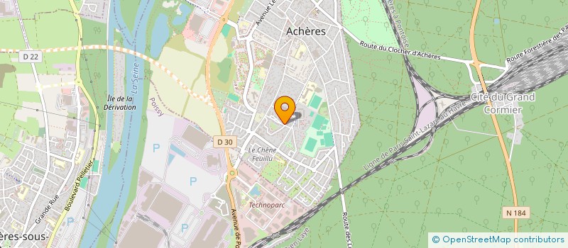 localisation de l'entreprise PIERRE A L'EDIFICE IMMO  ACHERES