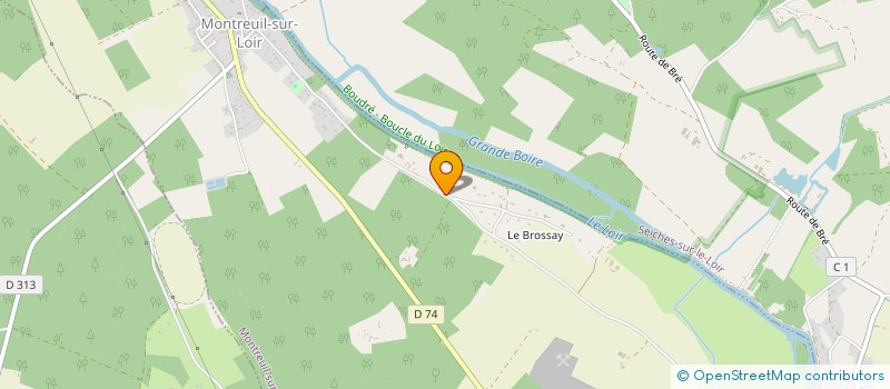 localisation de l'entreprise PIERRE A PAIN  MONTREUIL-SUR-LOIR