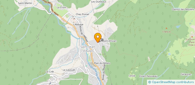 localisation de l'entreprise PIERRE A SAVINE  SAINT-JEAN-D'AULPS