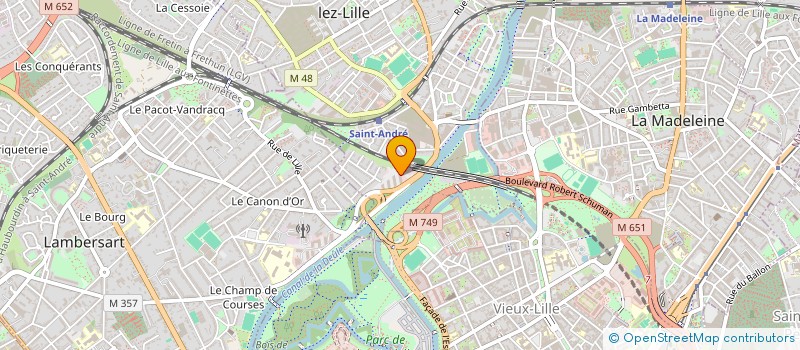 localisation de l'entreprise PIERRE ACCARAIN ET MARC BOUILLOT à LILLE