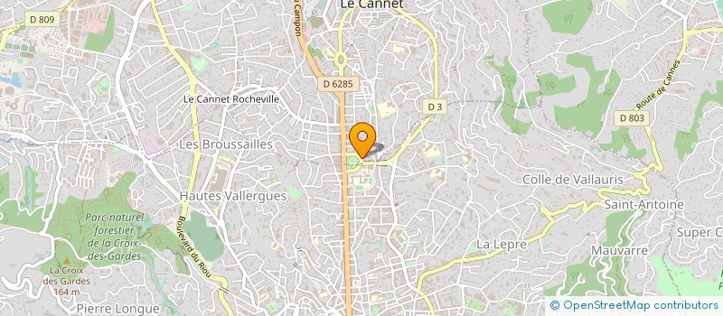 localisation de l'entreprise PIERRE - ALAIN RAVOT  LE CANNET