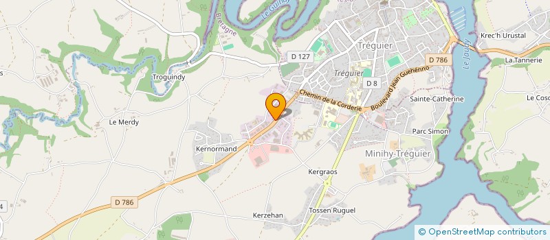 localisation de l'entreprise PIERRE ALAIN ROUYER à PLOUGUIEL