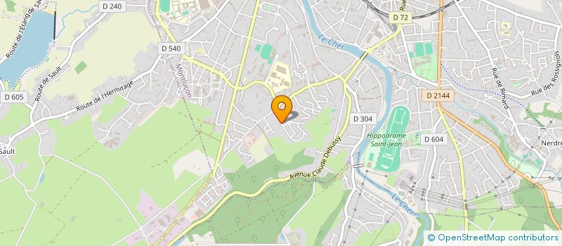 localisation de l'entreprise PIERRE ALEXANDRE  MONTLUCON