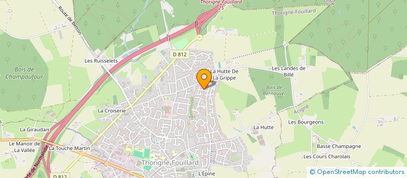 localisation de l'entreprise PIERRE-ALEXIS  THORIGNE-FOUILLARD