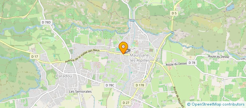 localisation de l'entreprise PIERRE AMALVY, NOTAIRE ASSOCIE  MAUSSANE-LES-ALPILLES