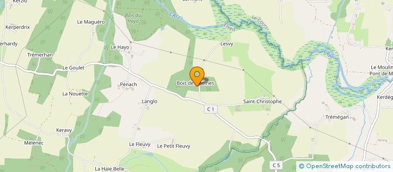 localisation de l'entreprise PIERRE ANDRE à ELVEN