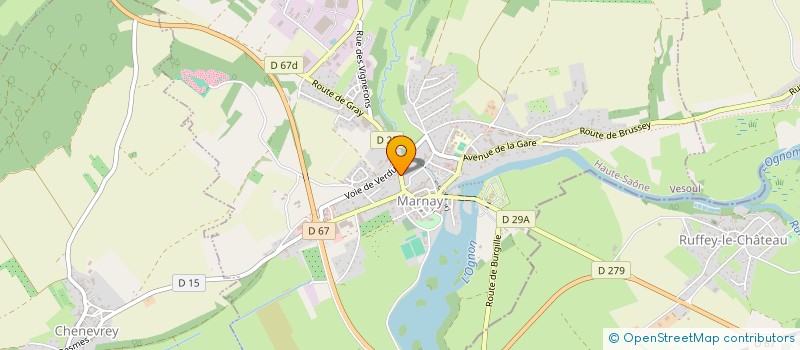 localisation de l'entreprise PIERRE ANDRE DOMON  MARNAY