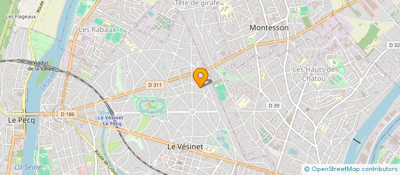 localisation de l'entreprise PIERRE ANDRE ET VALERIE PFISTER  LE VESINET