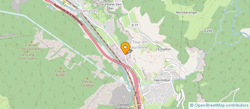 localisation de l'entreprise PIERRE APPRIN & CIE à LA TOUR-EN-MAURIENNE