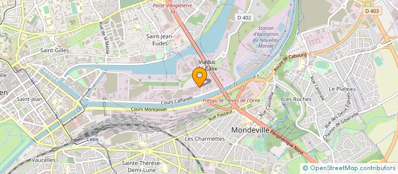 localisation de l'entreprise PIERRE ARCHITECTURALE COMPOSITE  MONDEVILLE