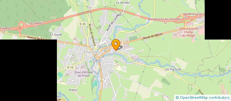 localisation de l'entreprise PIERRE ARCHITECTURALE DE BOURGOGNE  CHAROLLES